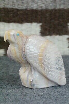 Eagle Zuni Fetish Carving - Derrick Kaamasee