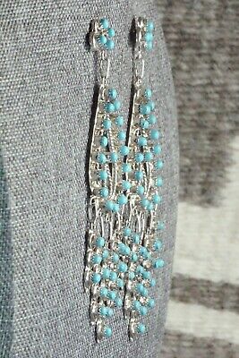 Turquoise & Sterling Silver Earrings - Wayne Johnson Jr.