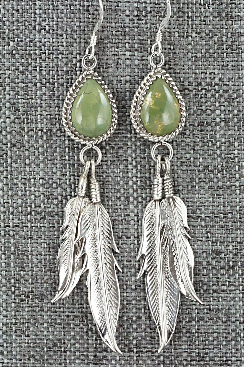 Turquoise & Sterling Silver Earrings - Judy Largo