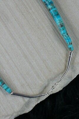 Santo Domingo Turquoise Necklace - Lupe Lovato - High Lonesome Trading
