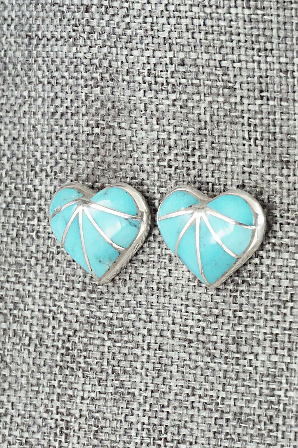 Turquoise & Sterling Silver Earrings - Laurie Kallestewa