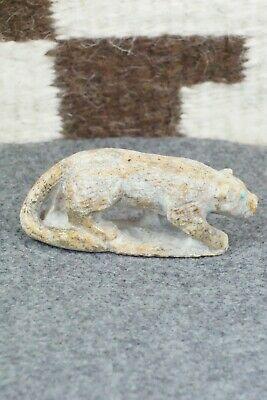 Mountain Lion Zuni Fetish Carving - Derrick Kaamasee - High Lonesome Trading
