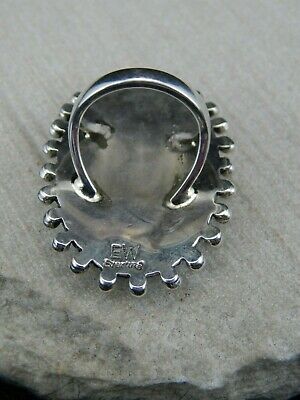 Navajo Sterling Silver & Turquoise Ring - Eunise Wilson - Size 6.75 - High Lonesome Trading
