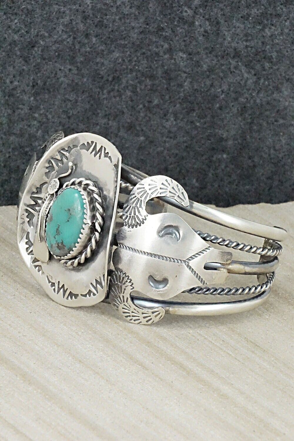 Turquoise & Sterling Silver Bracelet - Tim Yazzie