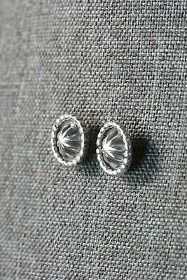 Navajo Sterling Silver Earrings - Etta Larry