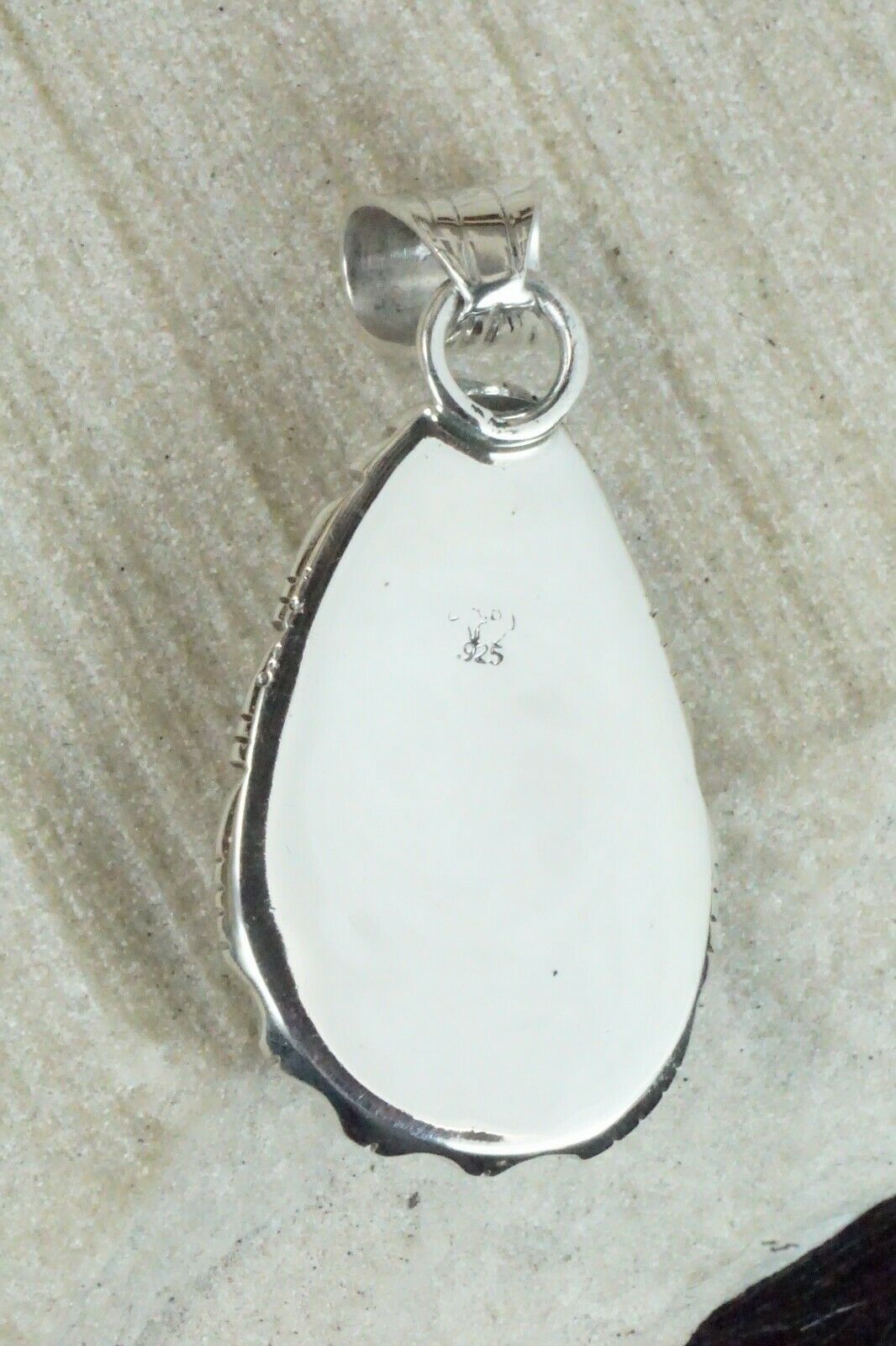 Turquoise & Sterling Silver Pendant - Samuel Yellowhair