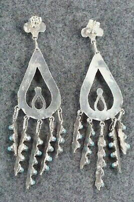 Turquoise & Sterling Silver Earrings - Wayne Johnson Jr.