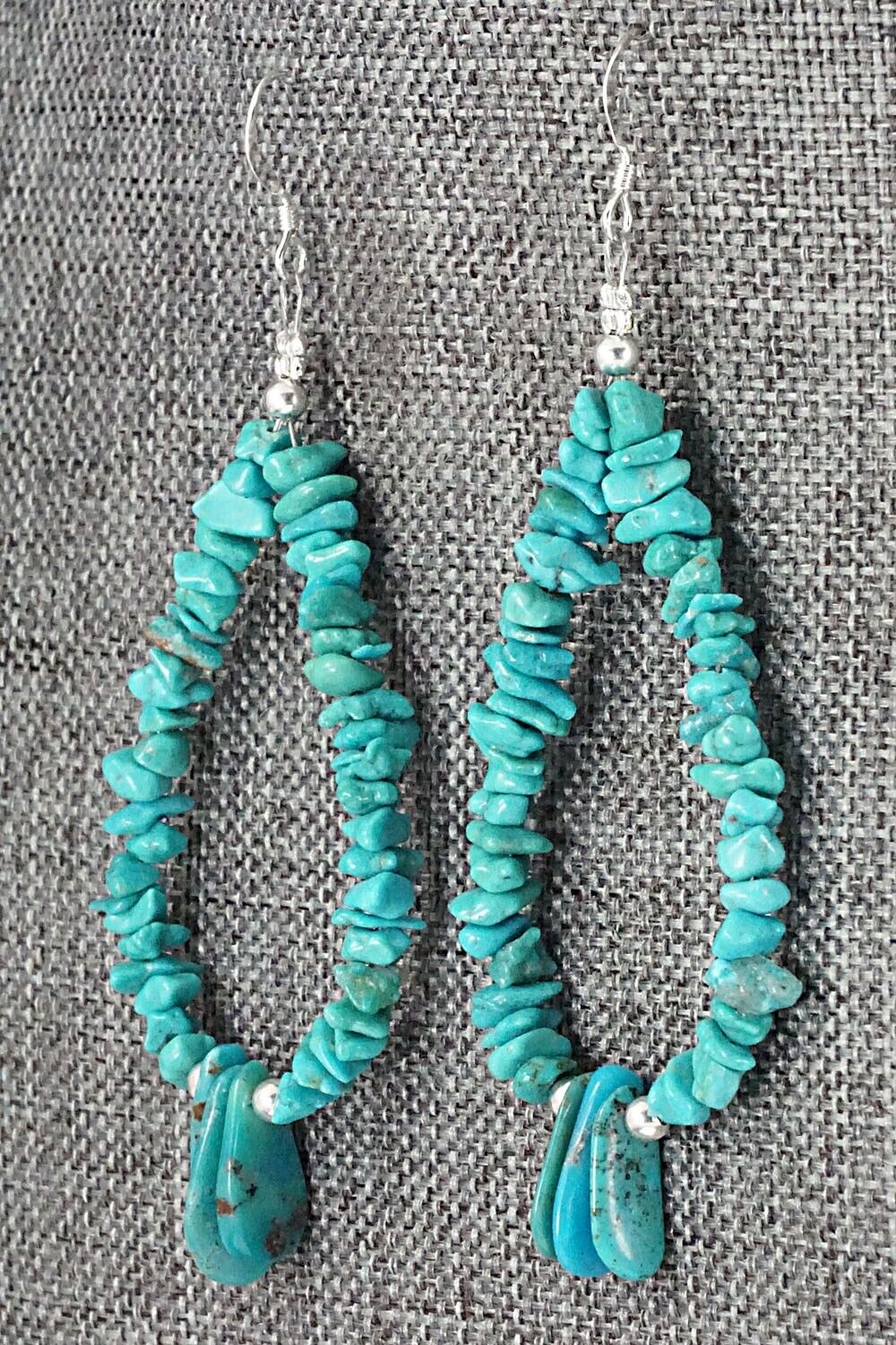 Turquoise & Sterling Silver Earrings - Tammy Nolcot