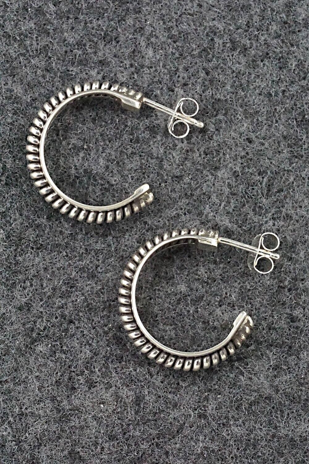 Sterling Silver Hoop Earrings - Elaine Tahe