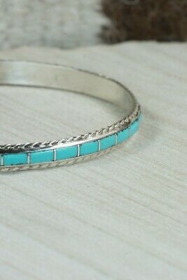 Turquoise & Sterling Silver Bangle- Jessica Chavez