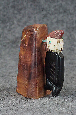 Woodpecker Zuni Fetish Carving - Justin Red Elk