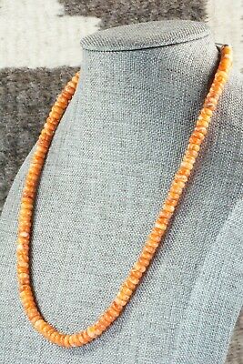 Spiny Oyster & Sterling Silver Necklace - Louise Joe