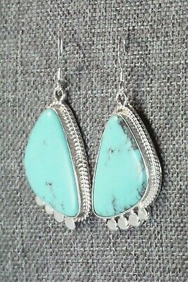 Turquoise and Sterling Silver Earrings - Sharon McCarthy