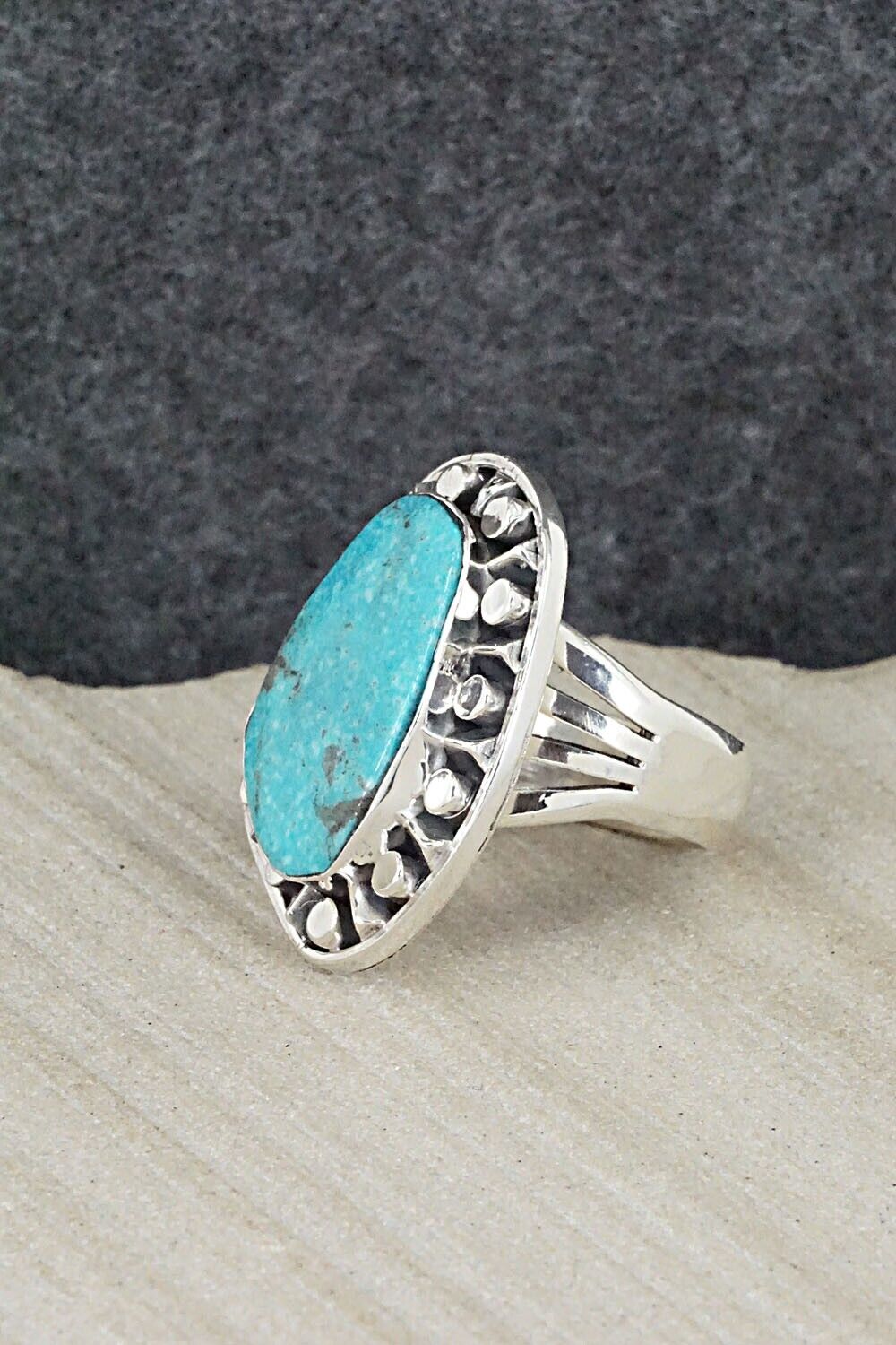 Turquoise & Sterling Silver Ring - Jimson Belin - Size 6.75