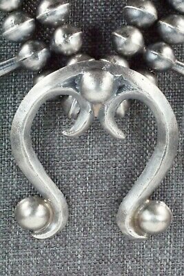 Sterling Silver Squash Blossom and Earrings - Gilbert Martin