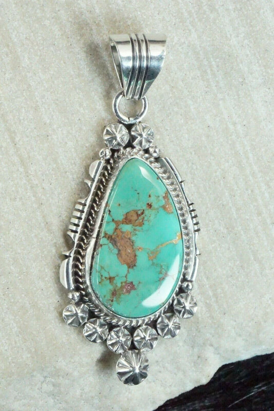 Turquoise & Sterling Silver Pendant - Daniel Benally