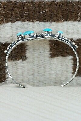 Navajo Turquoise and Sterling Silver Bracelet - Gregg Yazzie
