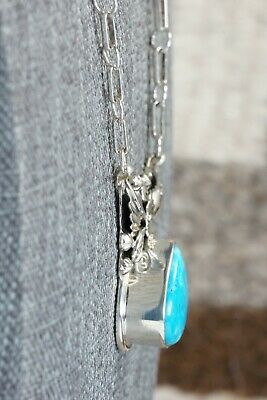 Turquoise & Sterling Silver Necklace - Loretta Delgarito