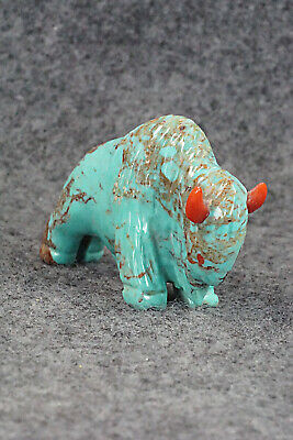 Buffalo Zuni Fetish Carving - Andres Quandelacy