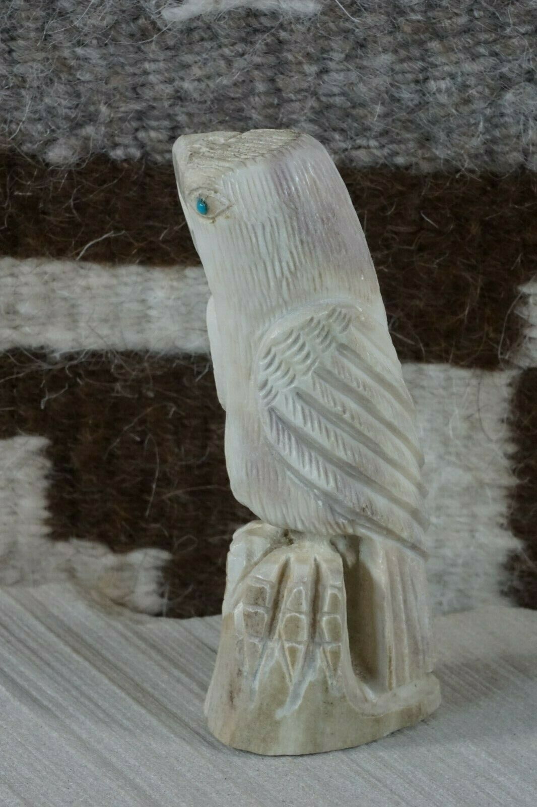 Eagle Zuni Fetish Carving - Garrick Weeka - High Lonesome Trading