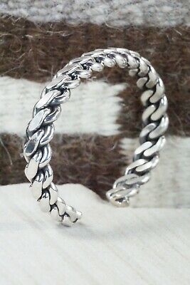 Navajo Sterling Silver Bracelet - Elaine Tahe