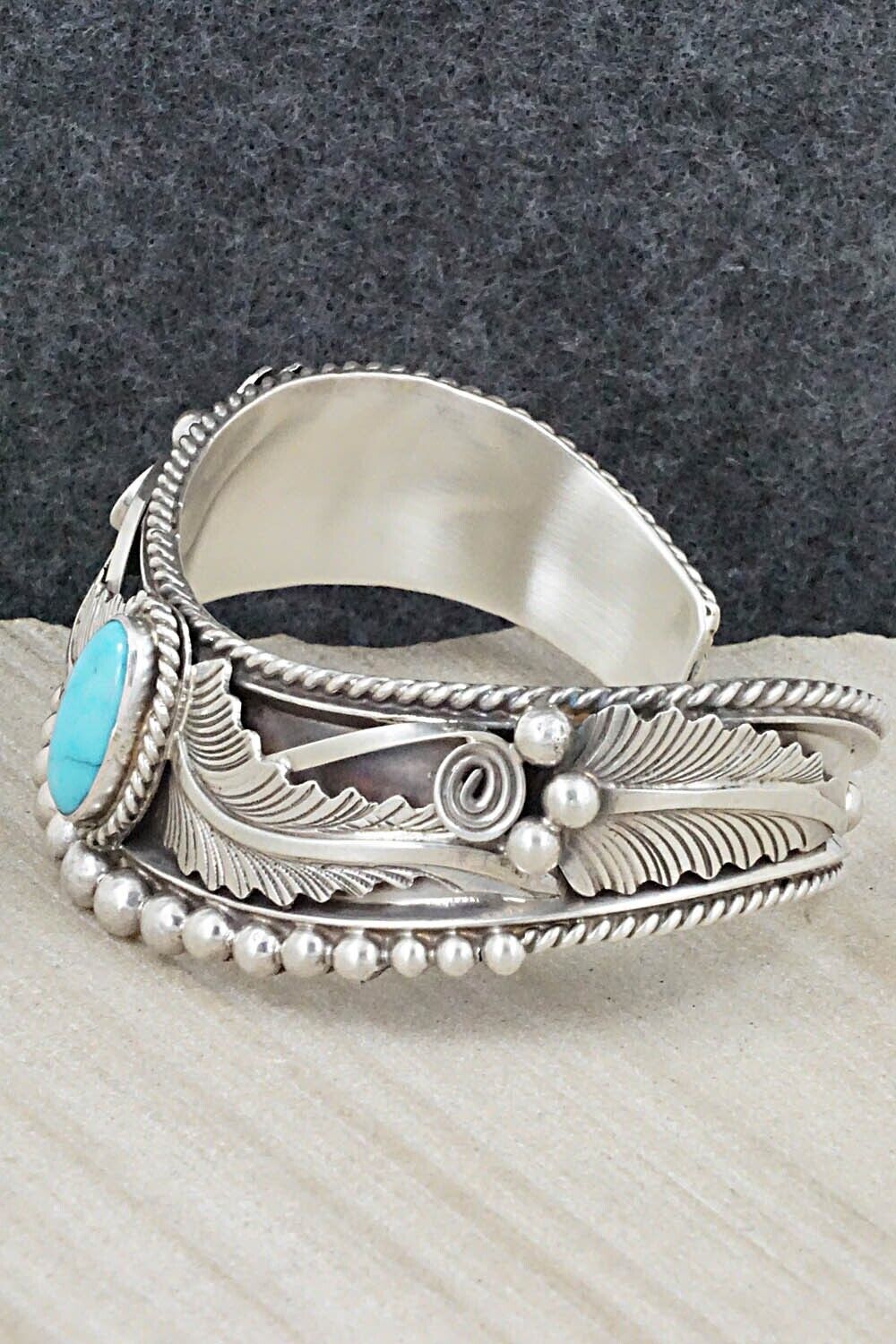 Turquoise & Sterling Silver Bracelet - Tom Lewis