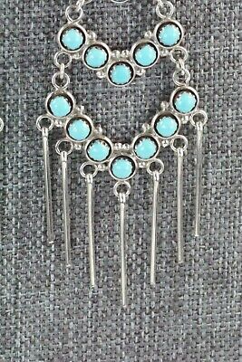 Turquoise & Sterling Silver Earrings - Dixie Booqua