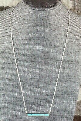 Turquoise & Sterling Silver Necklace - Rolanda Natachu