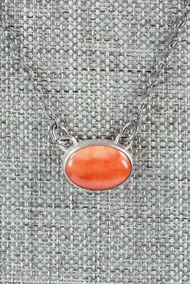 Spiny Oyster & Sterling Silver Necklace - Bernyse Chavez