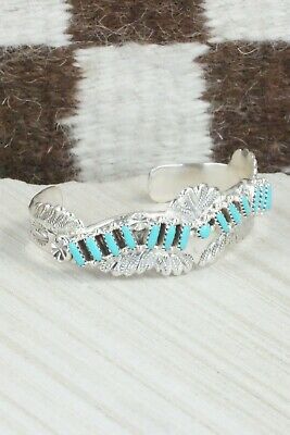 Turquoise & Sterling Silver Bracelet - Murray Hannaweeka