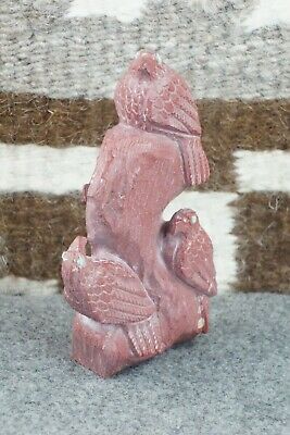 Eagles Zuni Fetish Carving - Derrick Kaamasee