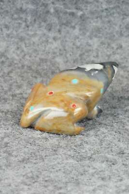Frog Zuni Fetish Carving - Todd Lowsayatee