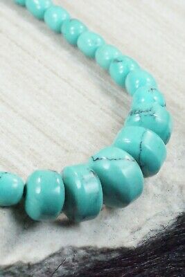 Turquoise & Sterling Silver Necklace - Louise Joe