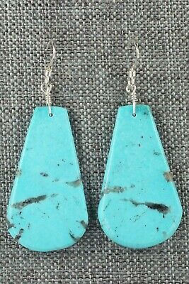 Turquoise & Sterling Silver Earrings - Lupe Lovato