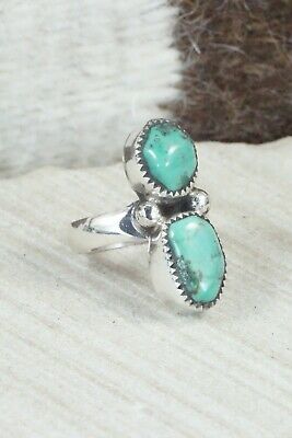 Turquoise and Sterling Silver Ring - Pricilla Reeder - Size 7.25
