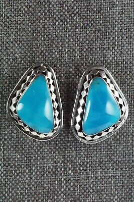 Navajo Turquoise & Sterling Silver Earrings - Sharon McCarthy