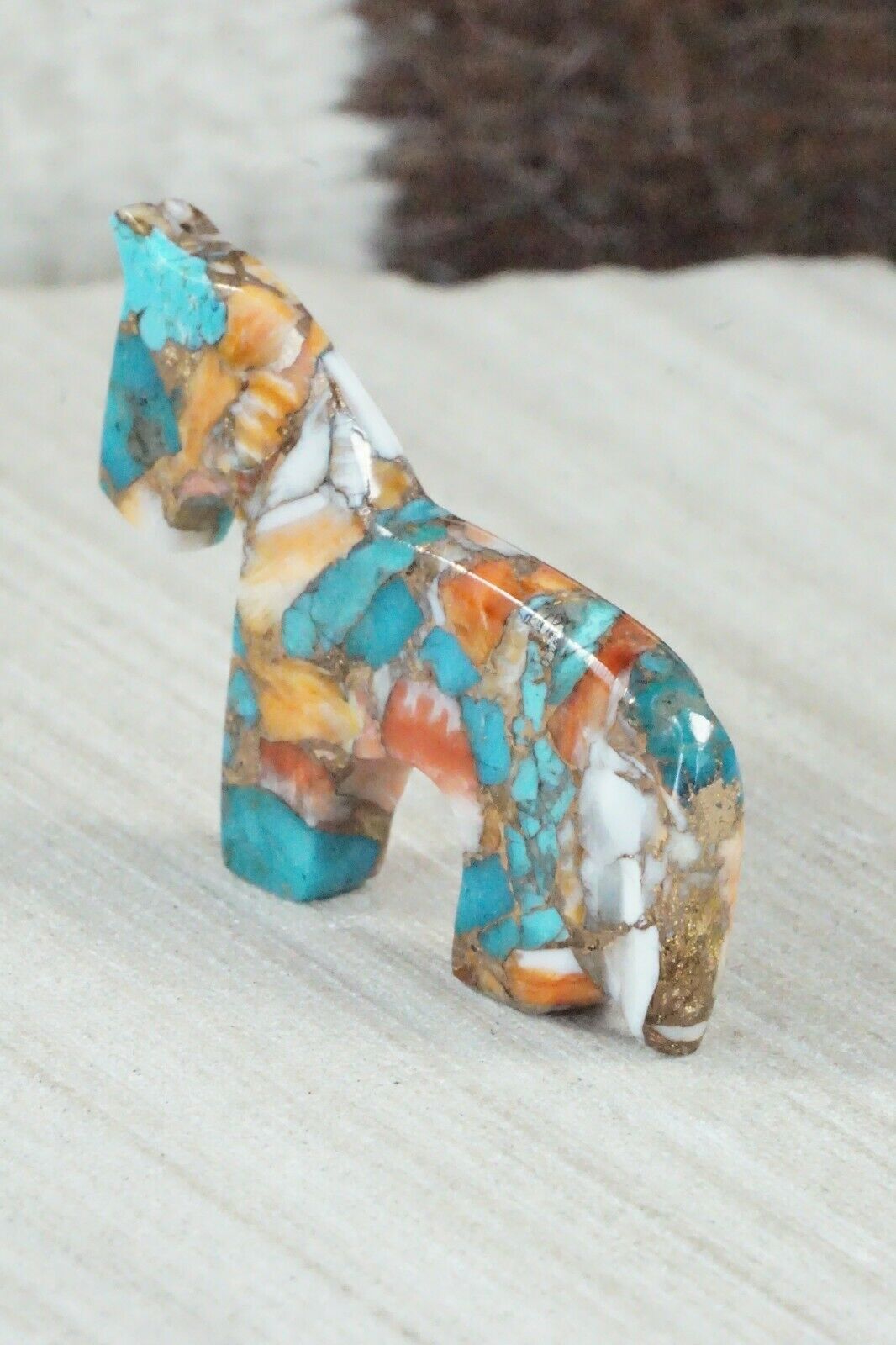 Horse Zuni Fetish Carving - Bernard Laiwakete