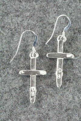 Turquoise & Sterling Silver Earrings - Diana Bellson