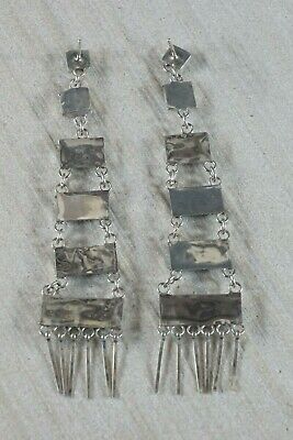 Zuni Turquoise & Sterling Silver Earrings - Ashley Laate - High Lonesome Trading