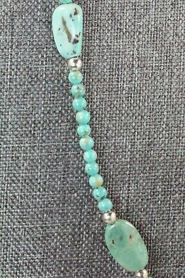 Turquoise & Sterling Silver Necklace - Navajo
