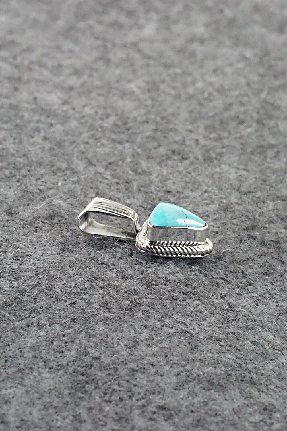 Turquoise and Sterling Silver Pendant - Sadie Jim