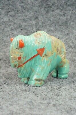 Buffalo Zuni Fetish Carving - Andres Quandelacy