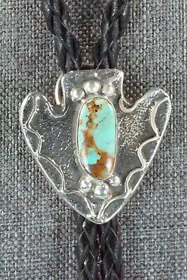 Turquoise & Sterling Silver Bolo Tie - Delbert Arviso