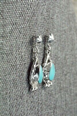 Turquoise & Sterling Silver Earrings - Genevieve Francisco