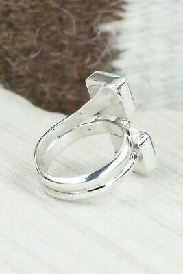 Turquoise & Sterling Silver Ring - Bobby Platero - Size 7.25