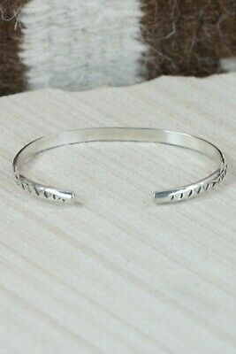 Navajo Sterling Silver Bracelet - Elaine Tahe