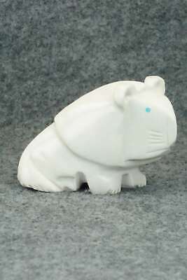 Lion Zuni Fetish Carving - Gilbert Lonjose
