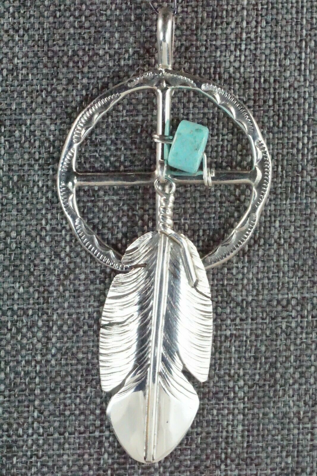 Turquoise & Sterling Silver Pendant - Ben Begay