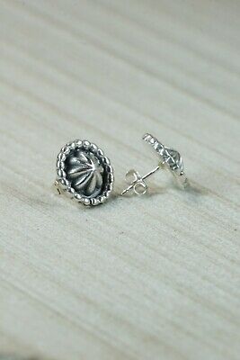 Navajo Sterling Silver Earrings - Etta Larry