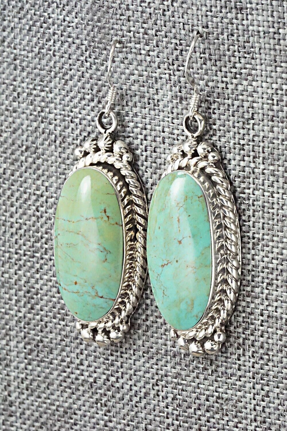 Turquoise & Sterling Silver Earrings - Gregg Yazzie